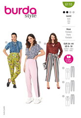 Trousers and Pants. Burda 6110. 