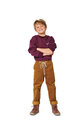 Childrens Slip-on Trousers and Pants with Elastic and Patch Pockets