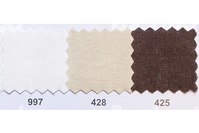 Colored thick cotton in white, beige and brown