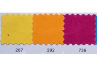 Colored thick cotton in yellow, orange, heather