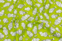 Lime and white cotton with icecream