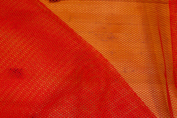 Red net-fabric