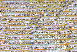 Light, light cotton with yellow line-pattern