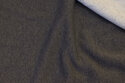 Speckled, dark grey sweatshirt fabric with light, softened back