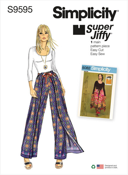 Super jiffy wrap and tie pantskirt