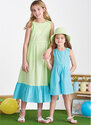 Childrens and girls jumpsuit, romper and dress