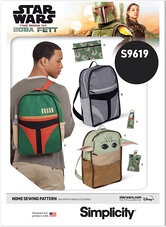 Disney Star Wars Backpacks and Accessories. Simplicity 9619. 