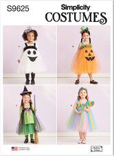 Toddlers Tulle Costumes by Andrea Schewe Designs. Simplicity 9625. 