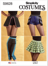 Costume Skirts, Pants and Shorts by Andrea Schewe Designs. Simplicity 9628. 