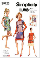 Vintage Apron or Beach Cover-up in Two Lengths. Simplicity 9726. 