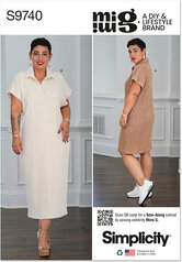 Knit dress in two lengths, Mimi G style. Simplicity 9740. 