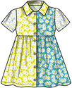 Toddlers Dress with Sleeve Variations