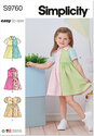 Toddlers Dress with Sleeve Variations