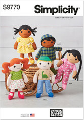 Cloth Dolls and Clothes by Longia Miller. Simplicity 9770. 