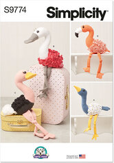 Decorative Plush Birds by Carla Reiss Design. Simplicity 9774. 