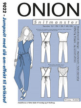 Jumpsuit with wrap-around effect. Onion 9022. 