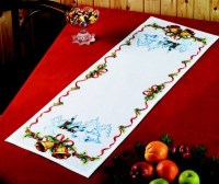Table decoration - Christmas bells and church. Permin 68-0225. 