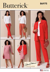 Jacket, Knit Top and Dress, and Pants  by PalmerPletsch. Butterick 6975. 