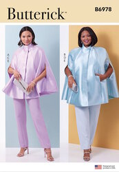 Cape, top and pants. Butterick 6978. 