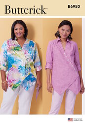 Shirts with ties or buttons. Butterick 6980. 