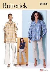 Tunics and jeans. Butterick 6982. 