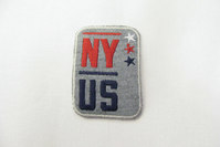 Grey NY-US patch 6x4cm