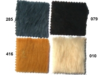 Pile faux fur in brown, grey, white