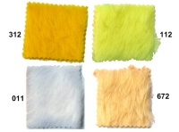 Pile faux fur in yellow and white