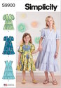 Childrens and girls dress with sleeve and length variations