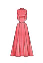 Dress with neckline and length variations