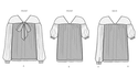 Top with sleeve variations