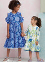 Childrens and Girls Dress with Sleeve Variations