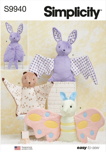 Plush Bat, Moth and Flying Squirrel