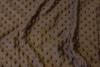 Supersoft dirt-colored fleece with elevated dots