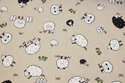 Linen-look with ca. 3-6 cm sheep