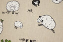 Linen-look with ca. 3-6 cm sheep