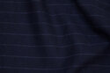 Navy needles-stripes in heavy jersey with slightly ruffled surface