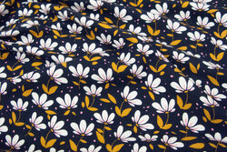 Organic jogging navy with flowers