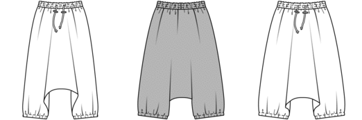 These sarouel pants are the choice of fashionistas, globe trotters and everyone who loves to relax. They are quick and easy to sew, wonderfully versatile, and as comfortable as can be. Ours can be sewn for both women (view A) and men (view B). These sarouel pants are the choice of fashionistas, globe trotters and everyone who loves to relax. They are quick and easy to sew, wonderfully versatile, and as comfortable as can be. Ours can be sewn for both women (view A) and men (view B).