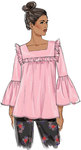 Square-Neck Top with Yoke