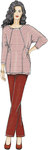 Knit Dress and Tunic, Skirt, and Pants