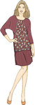 Knit Dress and Tunic, Skirt, and Pants