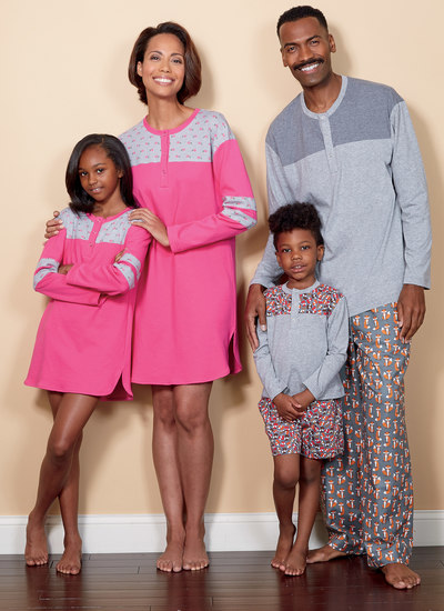 Top, Tunic, Shorts and Pants for family