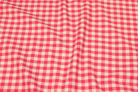 Checked cotton in pink and white