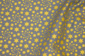 Grey cotton with gold stars 