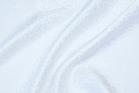 Jacquard-woven 100% silk in white