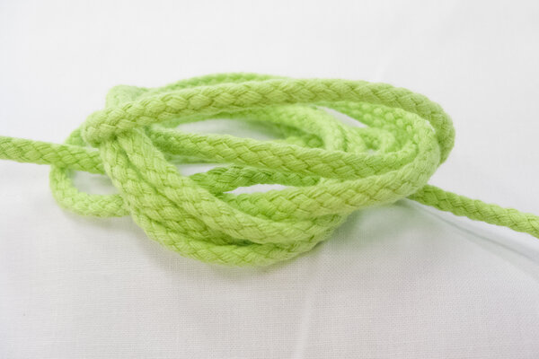 Cotton cord lime 5mm