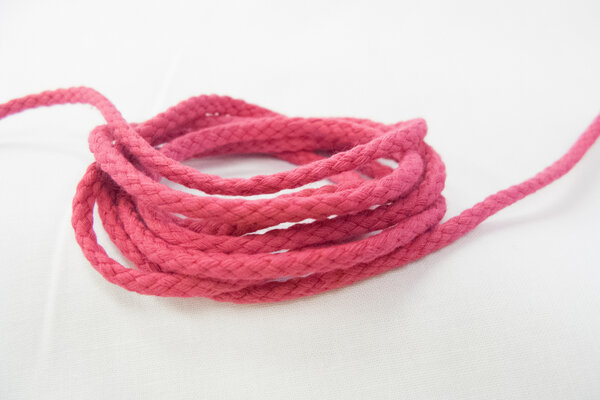 Cotton cord dark pink 5mm