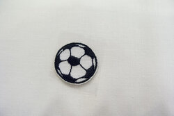 Football patch black 2cm