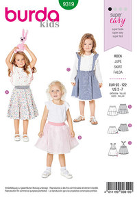 Child´s pinafore skirt. Burda 9319. 